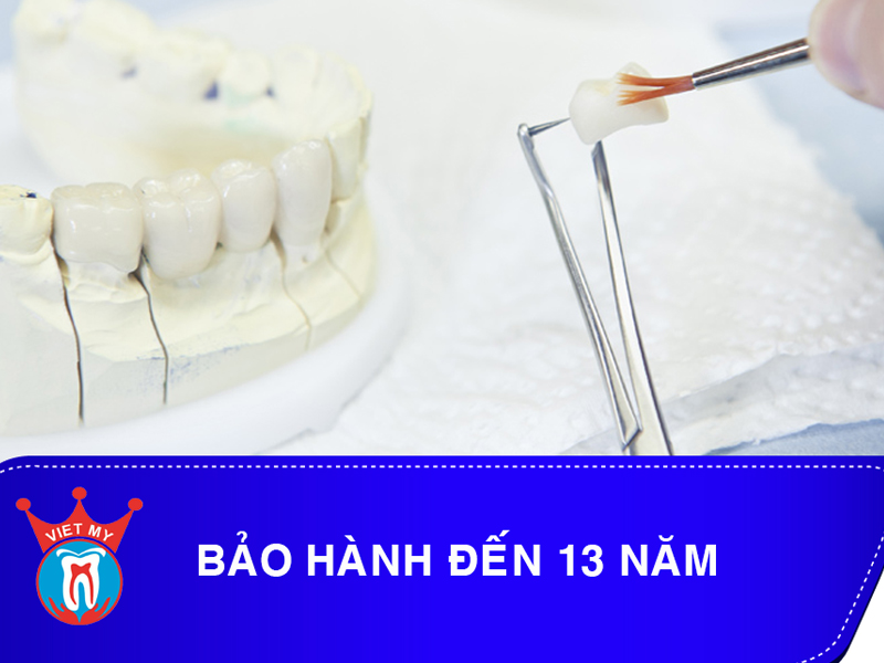 Nha khoa Việt Mỹ có chế độ bảo hành răng sứ đến 13 năm