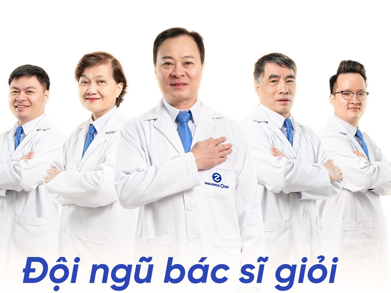 Nha khoa Oze Sóc Sơn là nơi làm việc của đội ngũ chuyên gia giàu kinh nghiệm